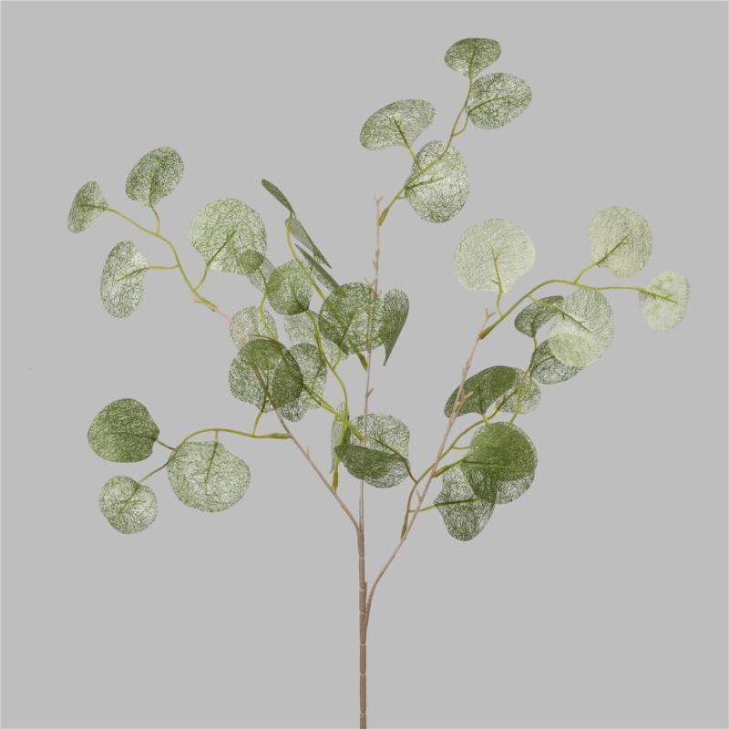 EUCALIPTO TRANSPARENTE X3 90 CM VERDE