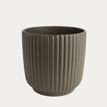 MACETA 18X18 CM GRIS