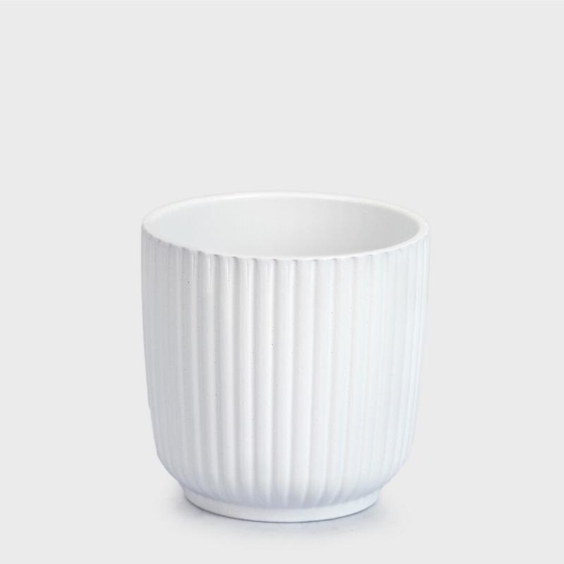MACETA CERAMICA BLANCO 11X11 CM