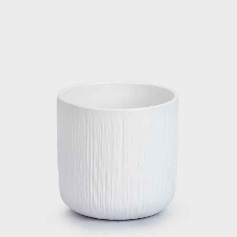 MACETA CERAMICA BLANCO 11X11 CM