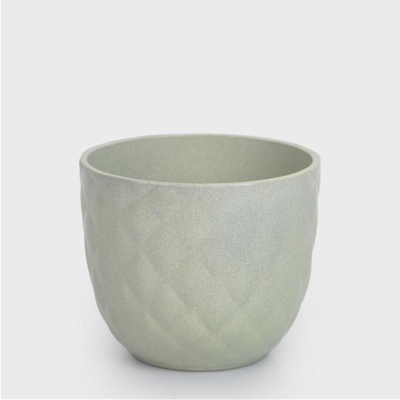 MACETA PIÑA 13X14 CM VERDE