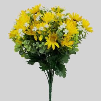 RAMO MARGARITA X16 40 CM AMARILLO