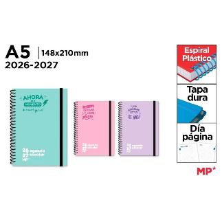 AGENDA ESCOLAR A5 DIA PAGINA TD 26/27