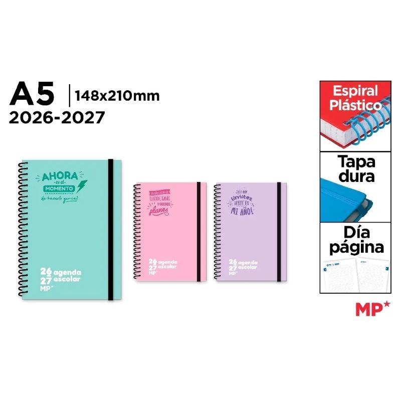 AGENDA ESCOLAR A5 DIA PAGINA TD 26/27