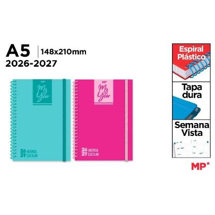 AGENDA ESCOLAR A5 SV TAPA DURA 26/27