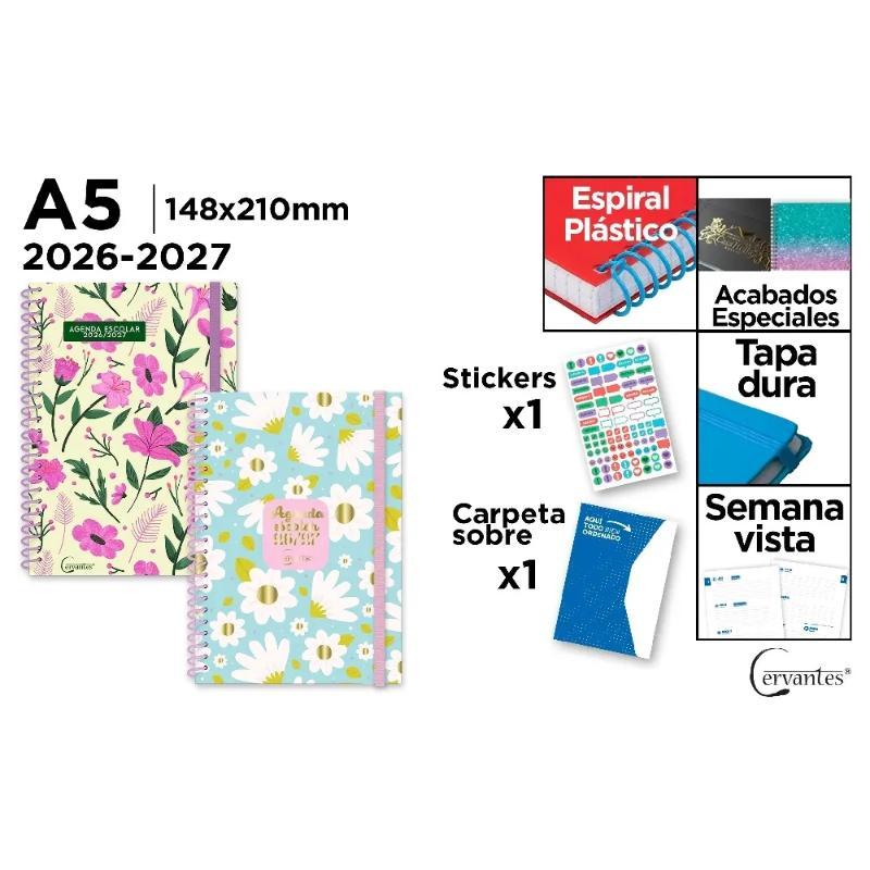 AGENDA ESCOLAR A5 SEMANA VISTA TD 26/27