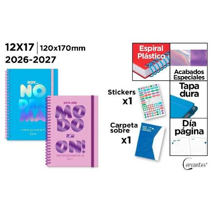 AGENDA ESCOLAR 12*17 DIA PAGINA TD 26/27