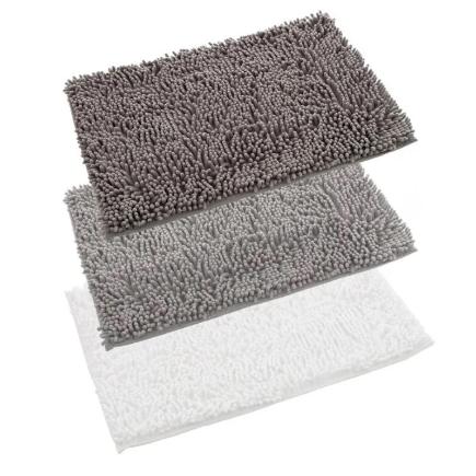 ALFOMBRA BAÑO CHENILLA 3/C POLIESTER 60X40 CM