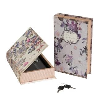 LIBRO 2/M LILAS SEDA-MDF-METAL 16X5X24 CM