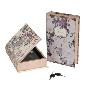 LIBRO 2/M LILAS SEDA-MDF-METAL 16X5X24 CM