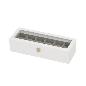 JOYERO 6 RELOJES MDF-CRISTAL BLANCO 33X13X8 CM