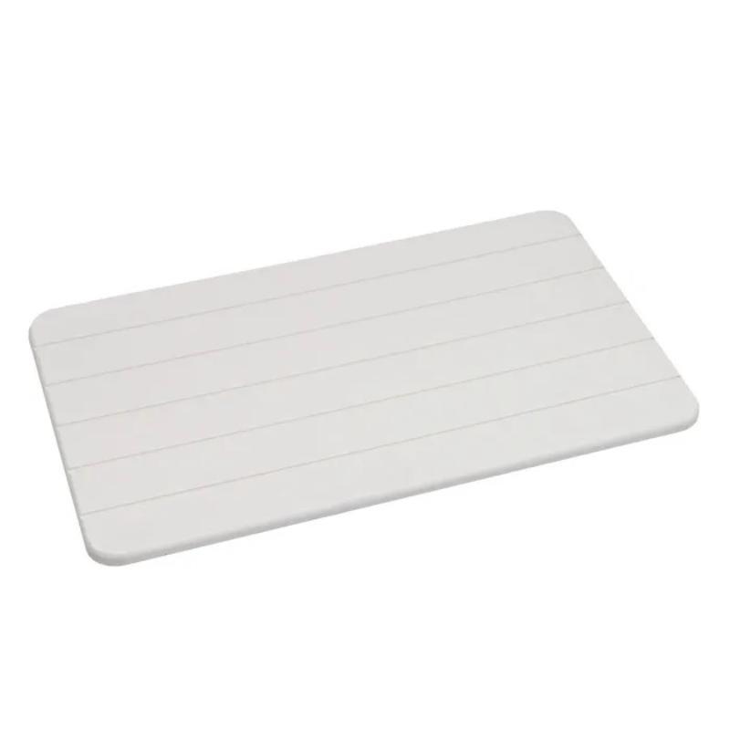 ALFOMBRA BAÑO DIATOMITA GRIS CLARO 39X60 CM