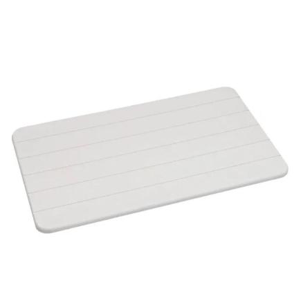 ALFOMBRA BAÑO DIATOMITA GRIS CLARO 39X60 CM