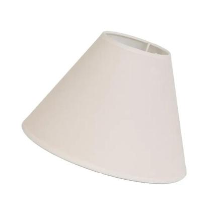 PANTALLA LAMPARA POLIESTER-PP BEIGE 25X10X18 CM