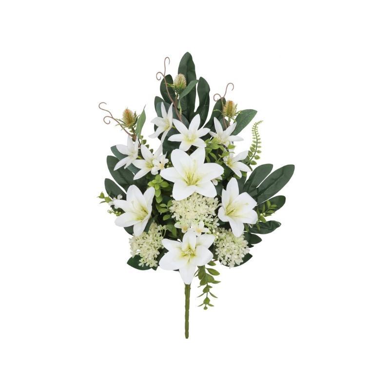 CONJUNTO LILIUM-ALLIUM X10-60 CM BLANCO