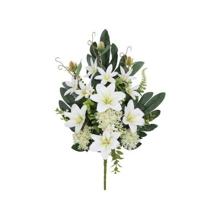 CONJUNTO LILIUM-ALLIUM X10-60 CM BLANCO
