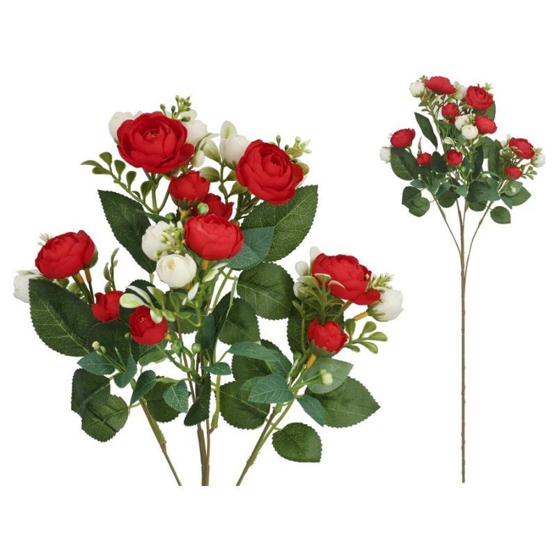 VARA RANUNCULUS X5 X20-72 CM ROJO
