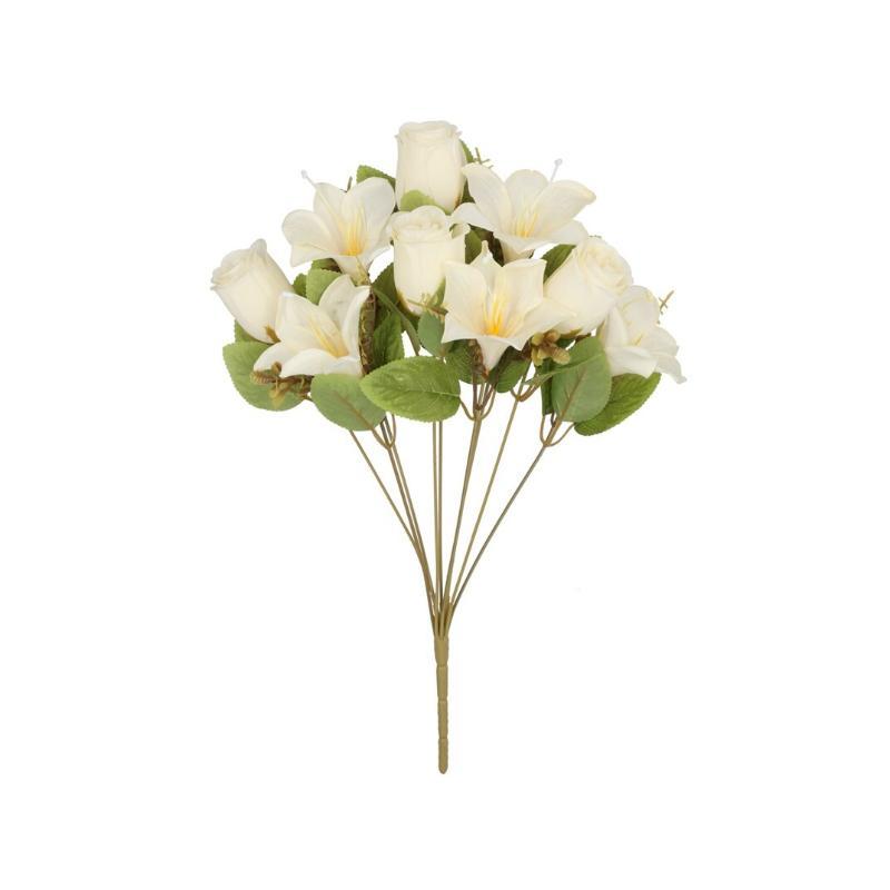 RAMO AZUCENA-CAPULLOS (A) X9-46 CM CREMA