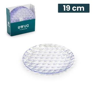 PLATO RHOMB ELITE 19 CM TRANSPARENTE