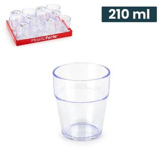 VASO FORTE 210 ML PS TRANSPARENTE