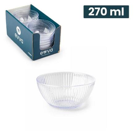 CUENCO CRISTALLO 10.5 CM 270 ML TRANSPARENTE