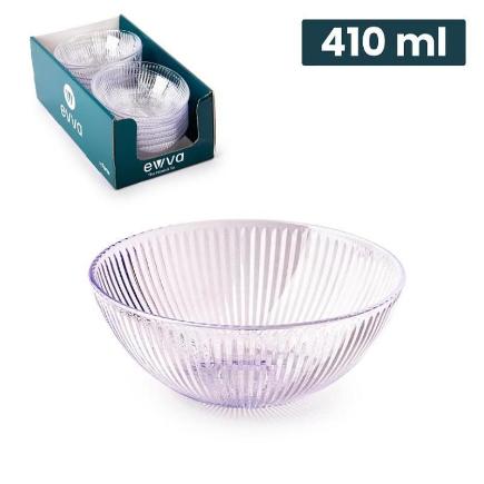 CUENCO CRISTALLO 13 CM 410 ML TRANSPARENTE