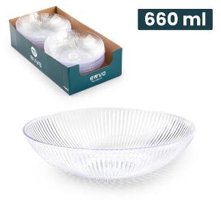 CUENCO CRISTALLO 18 CM 660 ML TRANSPARENTE