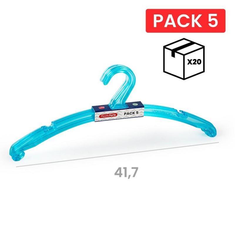 PACK 5 PERCHAS SLIM PS AZUL TRASLUCIDO