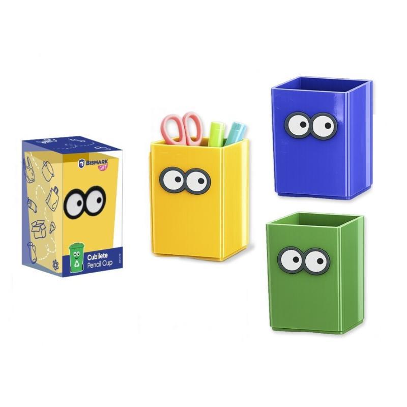 CUBILETE PAPELERA RECICLAJE OJITOS