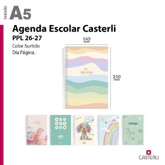 AGENDA ESCOLAR CASTERLI COLEC 26-27 PPL DIA PAGINA 272 PAG SURT