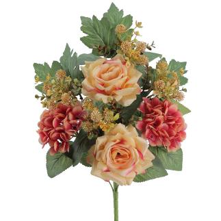 PALMA HYDRANGEA ROSAS CORAL
