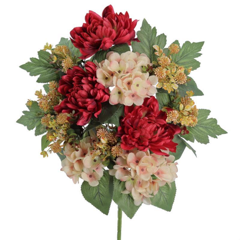 PALMA HYDRANGEA MUM ROJO