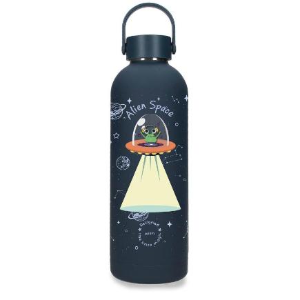 BOTELLA TERMICA 500 ML MAGICAL ALIEN SPACE NEGR