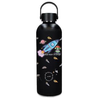 BOTELLA TERMICA 500 ML MAGICAL NEW FRIENDS NEGR