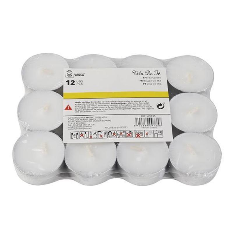 VELAS TE 12 UDS 12 GR