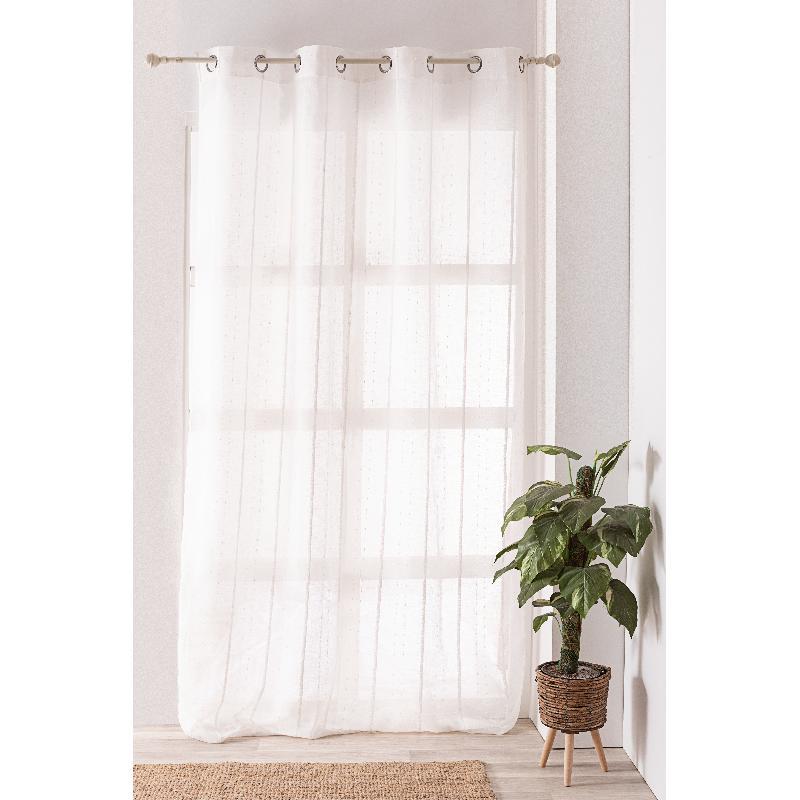 CORTINA MUJJI ILENIA 140X265 CM BLANCO OPTICO