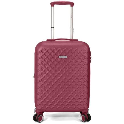 MALETA CABINA EXTENSIBLE PP CON 4 RUEDAS DOBLES Y CIERRE 50 CM