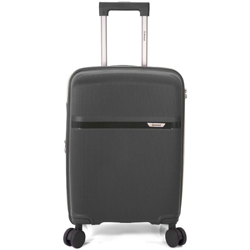 MALETA CABINA EXTENSIBLE PP CON 4 RUEDAS DOBLES Y CIERRE 50 CM VERDE