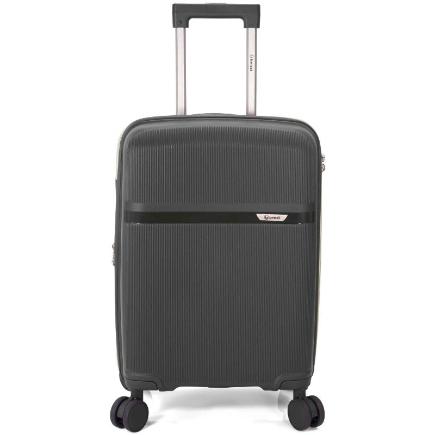 MALETA CABINA EXTENSIBLE PP CON 4 RUEDAS DOBLES Y CIERRE 50 CM VERDE