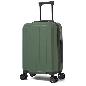 MALETA RIGIDA ABS CON CIERRE DE COMBINAC 4 RUEDAS DOBLES VERDE 50 CM