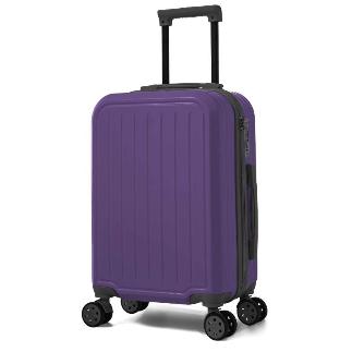 MALETA RIGIDA ABS CON CIERRE DE COMBINAC 4 RUEDAS DOBLES MORADO 70 CM