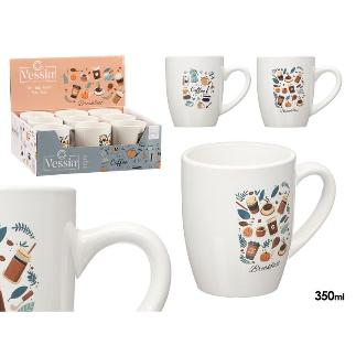 TAZA PORCELANA BREAKFAST SURT 2 350 ML