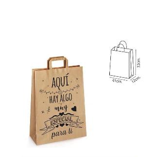 BOLSA PAPEL CON ASA DRAFT 41X12X32 ESPECIAL