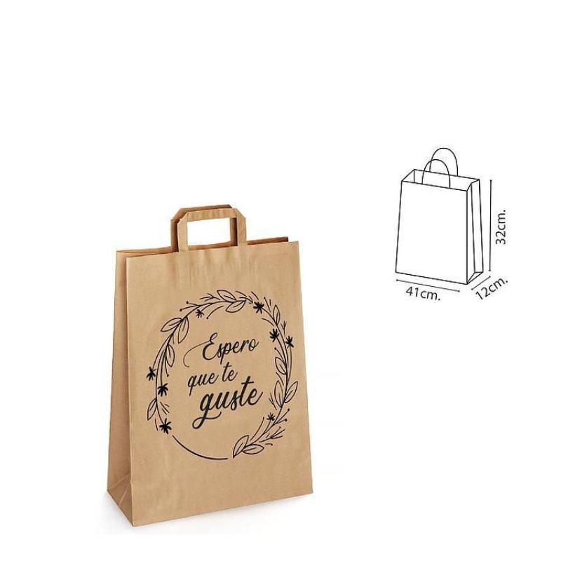 BOLSA PAPEL CON ASA DRAFT 41X12X32 ESPERO