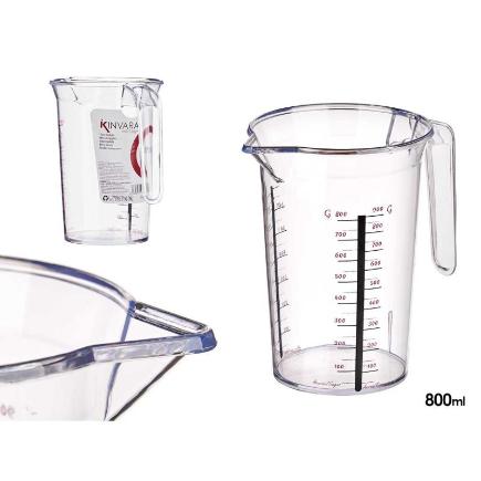 JARRA MEDIDORA TRANSP 800 ML
