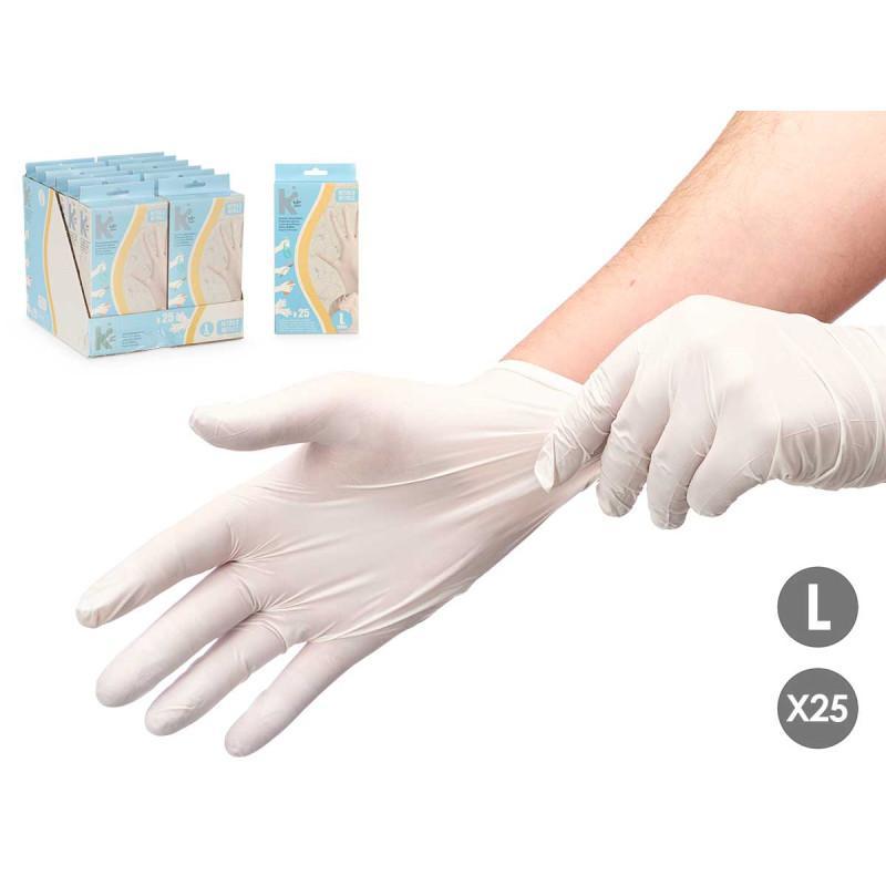 SET 25 GUANTES NITRILO TALLA L