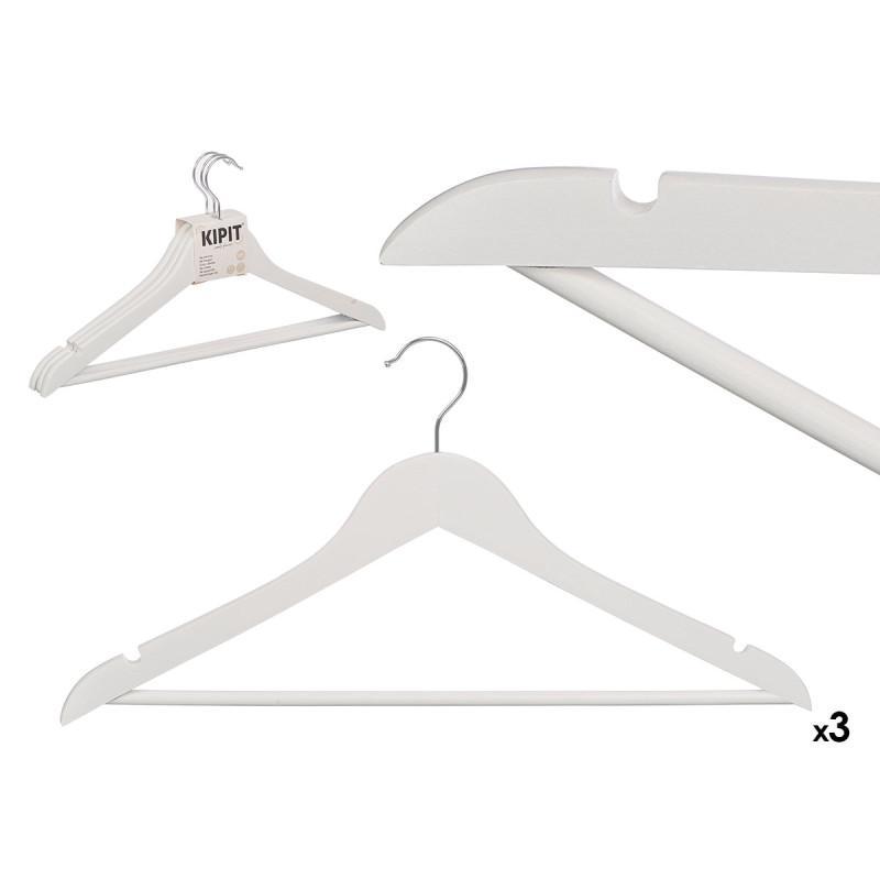SET 3 PERCHAS BLANCAS