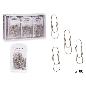 SET 100 CLIPS SILVER PEQ