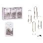 SET 90 CLIPS SILVER MED