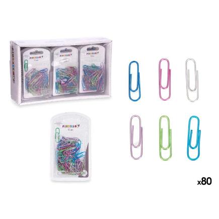 SET 80 CLIPS METALIZADOS PEQ